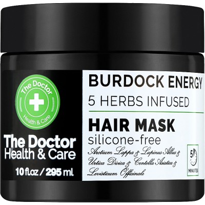 Маска для волос The Doctor Health & Care Burdock Energy 5 Herbs Infused Репейная сила 295 мл (8588006042542)