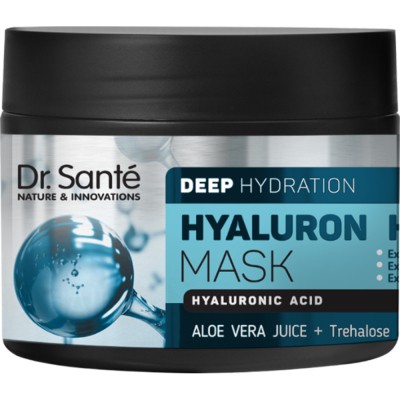 Маска для волосся Dr. Sante Hyaluron Hair Deep Hydration для глибокого зволоження волосся 300 мл (8588006040227)