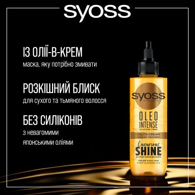 Маска для волос Syoss Oleo Intense для сухих и тусклых волос 200 мл (9000101712490)