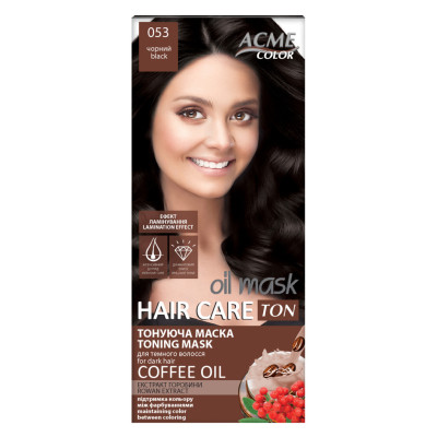 Відтінковий бальзам Acme Color Hair Care Ton Oil Mask 053 - Чорний (4820197009510)