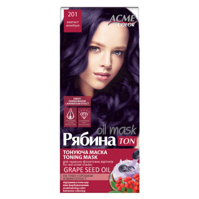 Відтінковий бальзам Acme Color Hair Care Ton Oil Mask 201 - Аметист (4820197009398)