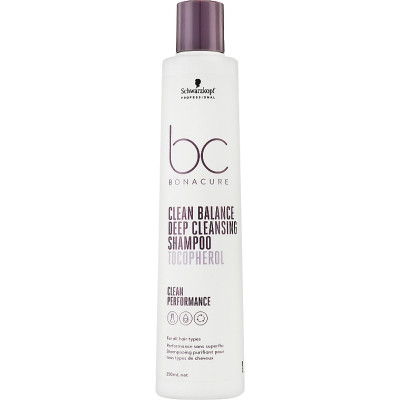 Шампунь Schwarzkopf Professional ВС Bonacure Clean Balance Deep Cleansing Shampoo 250 мл (4045787726152)