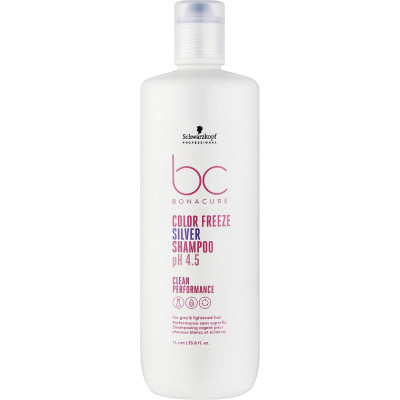 Шампунь Schwarzkopf Professional ВС Bonacure Color Freeze Silver Shampoo pH 4.5 1 л (4045787722857)