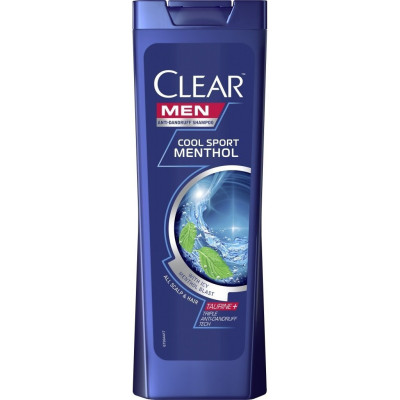 Шампунь Clear Men Ледяная свежесть с ментолом против перхоти 360 мл (8720181455858)