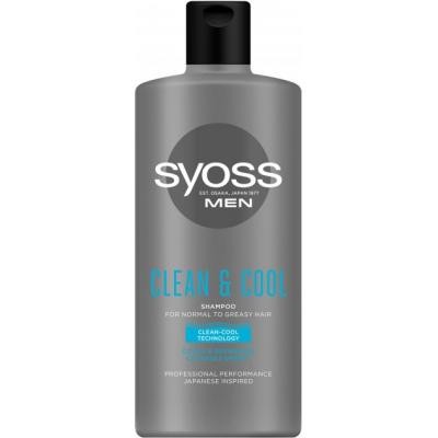 Шампунь Syoss Men Clean & Cool с Ментолом 440 мл (9000101277197)