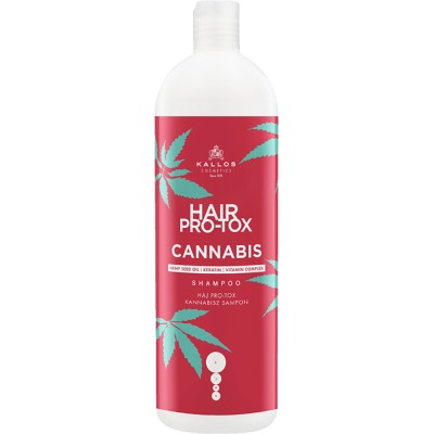 Шампунь Kallos Cosmetics Hair Pro-Tox Cannabis с маслом семян конопли 1000 мл (5998889517380)