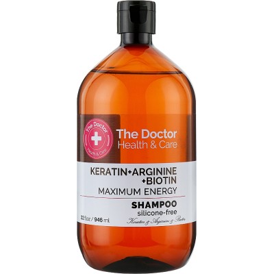 Шампунь The Doctor Health & Care Keratin + Arginine + Biotin Maximum Energy 946 мл (8588006041705)