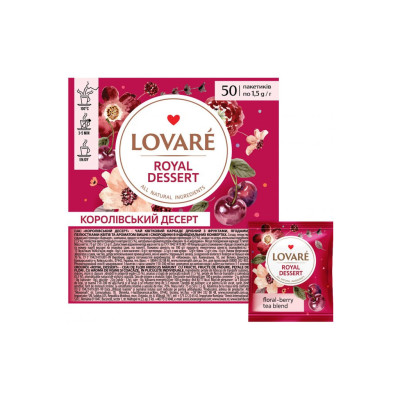 Чай Lovare "Royal dessert" 50х1.5 г (lv.16249)
