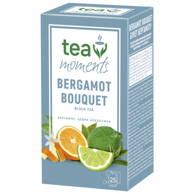 Чай Tea Moments Bergamot Bouquet черный 25х1.8 г (tm.00643)