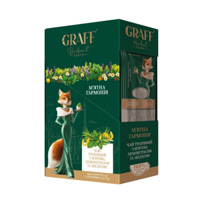 Чай Graff М'ятна Гармонія Mint Harmony 15х2 г (4820279612164)