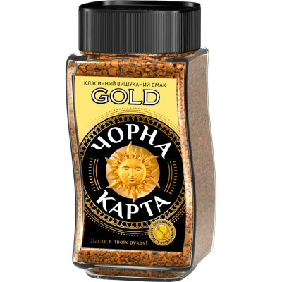 Кофе ЧОРНА КАРТА растворимая 95г "Gold" (ck.51035)