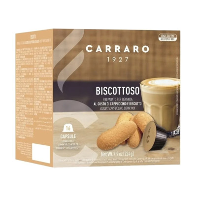 Кофе Carraro Biscottoso Dolce Gusto в капсулах 16х7 г (8000604003171)