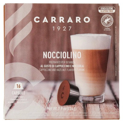 Кофе Carraro Nocciolino Dolce Gusto в капсулах 16х7 г (8000604001290)