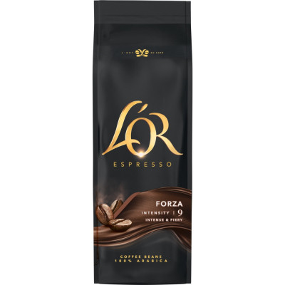 Кофе L'OR Espresso Forza 100% Арабика в зернах 500 г (8711000324141)