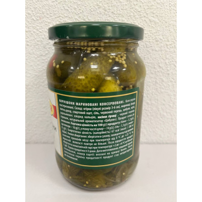 Овочева консервація Iberica Корнішони мариновані 3-6 см 370 мл (8436024299564)