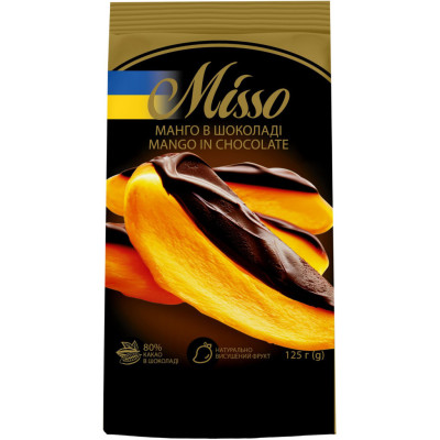 Сухофрукты Misso Манго в шоколаде 125 г (4820232570555)