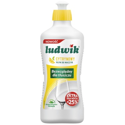 Засіб для ручного миття посуду Ludwik Лимон 450 г (5900498028850)