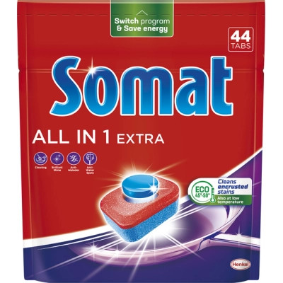 Таблетки для посудомоечных машин Somat All in 1 Extra 44 шт. (9000101809190)