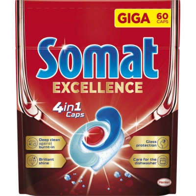 Таблетки для посудомоечных машин Somat Excellence 60 шт. (9000101808087)