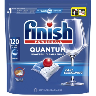 Таблетки для посудомоечных машин Finish Quantum All in 1 120 шт. (5908252012114)