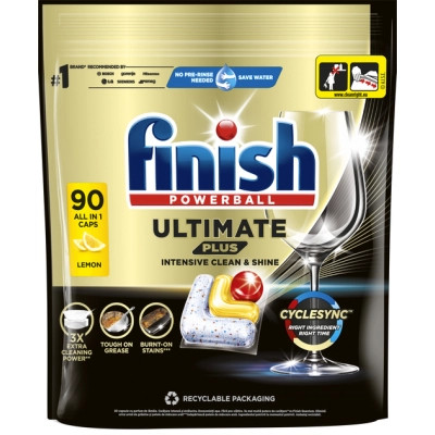 Таблетки для посудомийних машин Finish Ultimate Plus All in 1 Lemon 90 шт. (5908252011025)