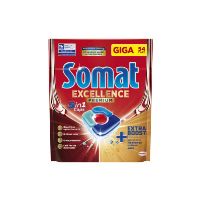 Таблетки для посудомийних машин Somat Excellence 5-в-1 54 шт. (9000101807936)