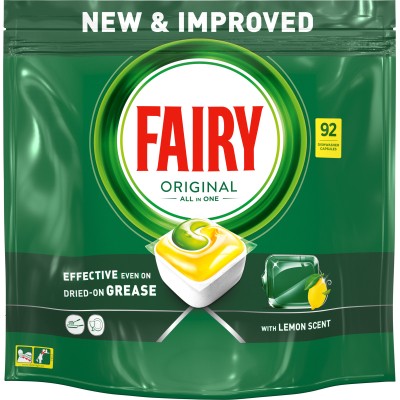 Таблетки для посудомийних машин Fairy Original All in One Lemon 92 шт. (8006540726945)