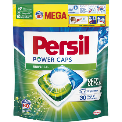 Капсули для прання Persil Power Caps Universal Deep Clean 60 шт. (9000101804263)