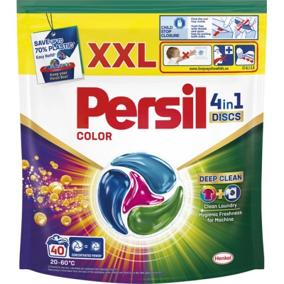 Капсулы для стирки Persil 4in1 Discs Color Deep Clean 40 шт. (9000101599497)