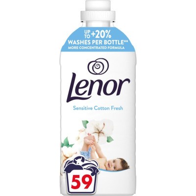 Кондиционер для белья Lenor Для чувствительной кожи Свежесть хлопка 1.239 л (8700216724470)