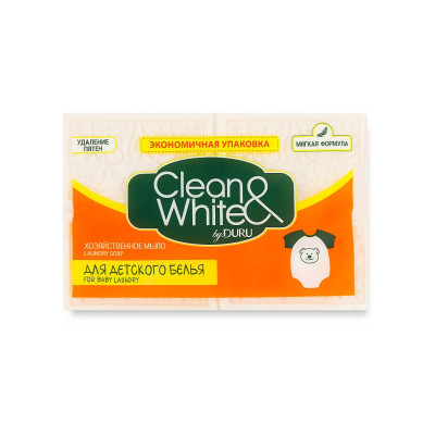 Мило для прання Duru Clean&White Господарське для дитячих речей 4 x 120 г (8690506521936)