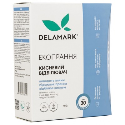 Відбілювач DeLaMark 3 в 1 кисневий 750 г (4820152330321)