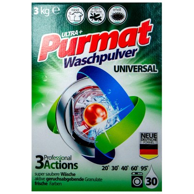 Стиральный порошок Purmat Universal 3 кг (4260418932225)