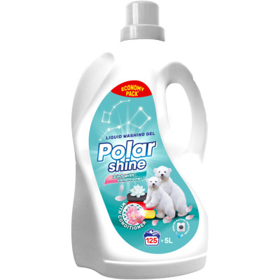 Гель для стирки Polar Shine 2 в 1 Универсальный с добавлением кондиционера 5 л (4823069707446/4820268102003)