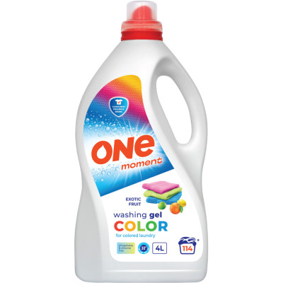 Гель для стирки One Moment Color Exotic Fruit 4 л (4820096036914)