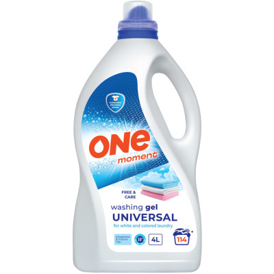 Гель для стирки One Moment Universal Free & Care 4 л (4820096036891)