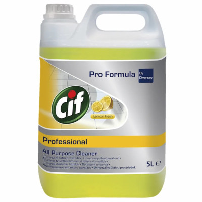 Жидкость для чистки ванн Cif Professional Lemon Fresh для водостойких поверхностей 5 л (7615400116607)