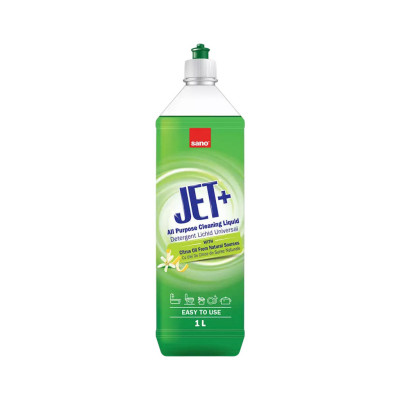 Жидкость для чистки ванн Sano Jet+ Универсальное средство для уборки С цитрусовым маслом 1 л (7290102992898)