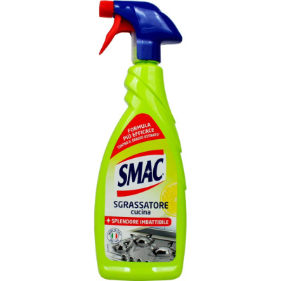 Спрей для чистки кухни Smac Sgrassatore Cucina Универсальный обезжириватель С ароматом лимона 650 мл (8003650025968)