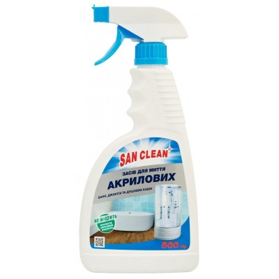 Спрей для чистки ванн San Clean для акриловых ванн 500 г (4820003543023)