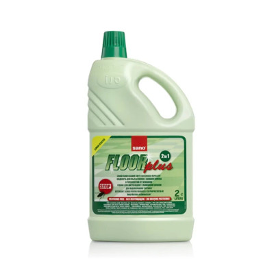 Средство для мытья пола Sano Floor Plus 2 в 1 С репеллентом против тараканов 2 л (7290005423635)
